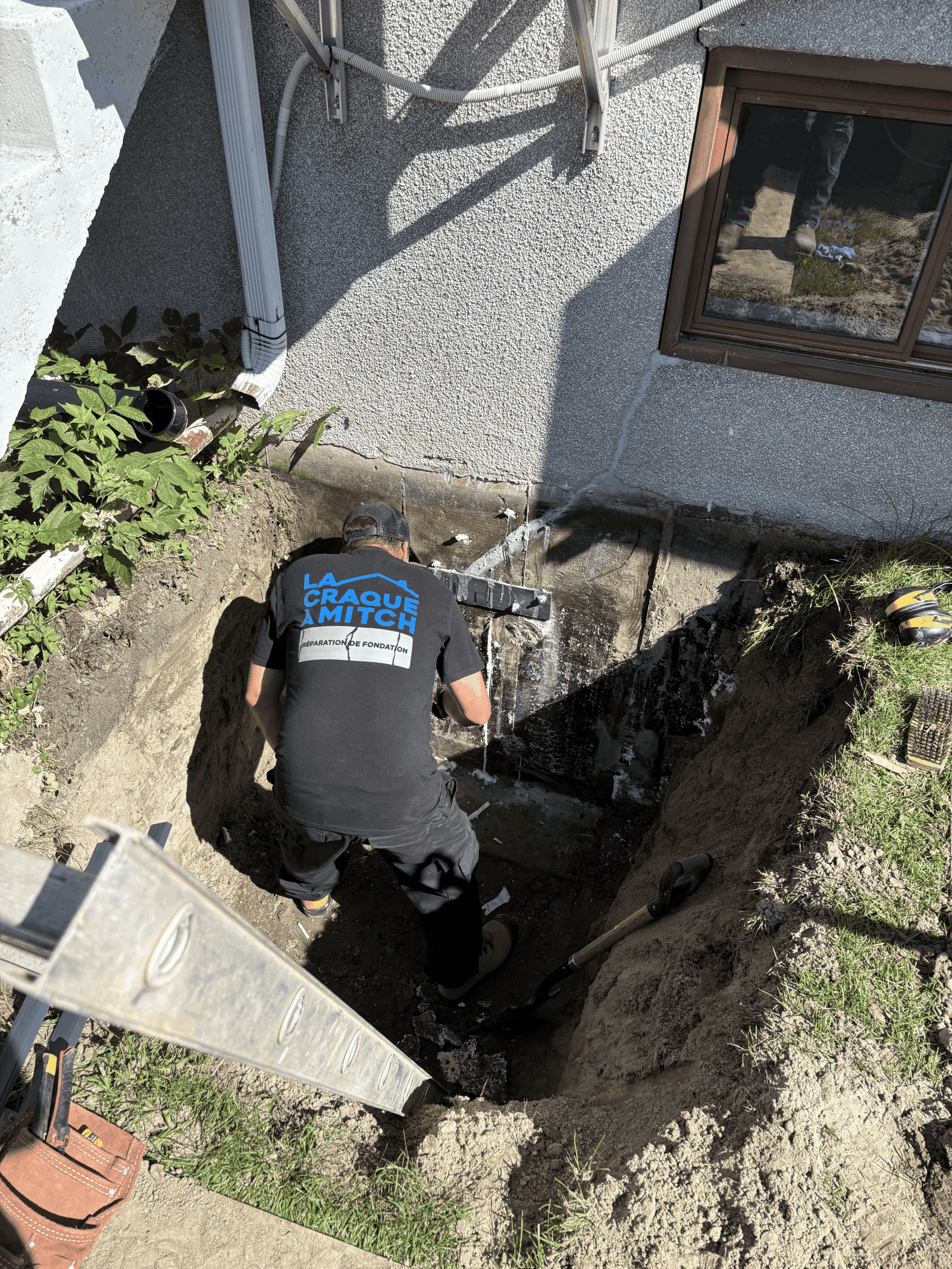 Réparation de fissure de fondation